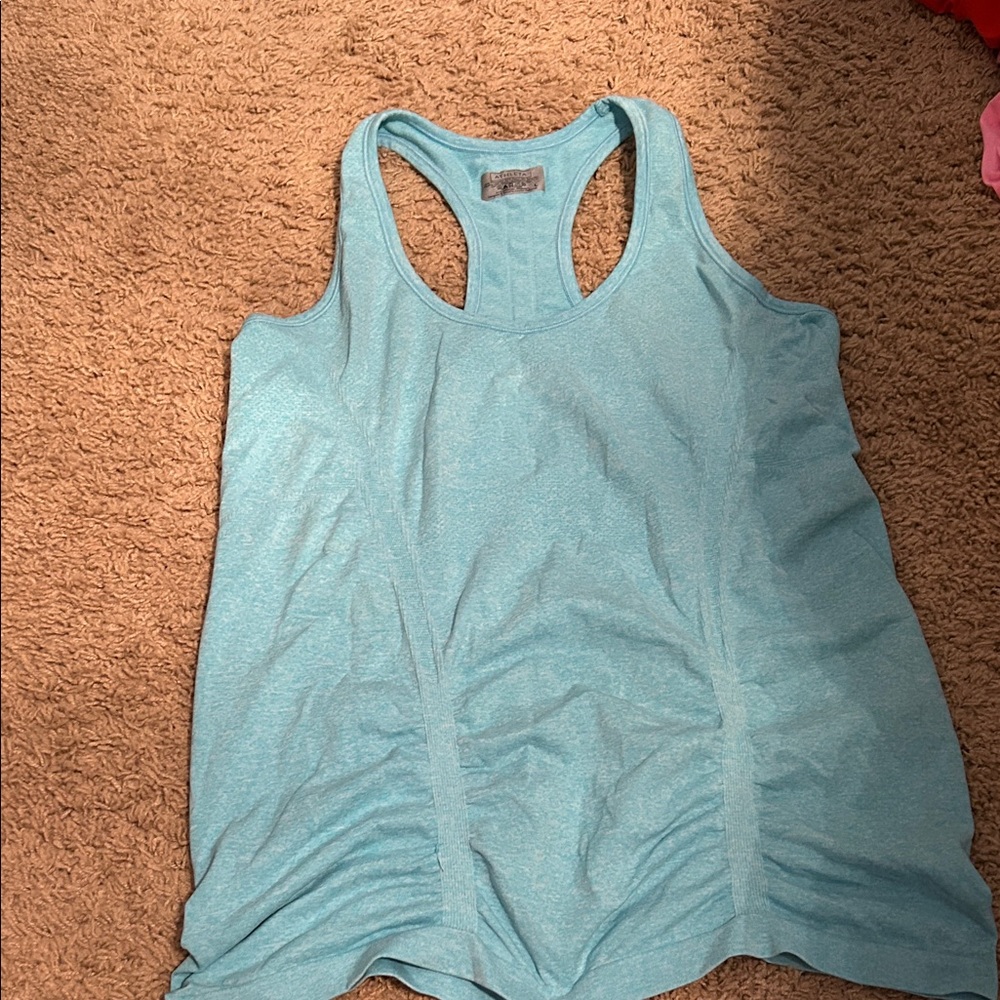 Athleta Blue Size Large Racerback Tank Top
